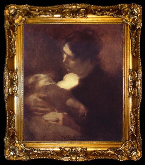 framed  Eugene Carriere Motherhood, ta009-2